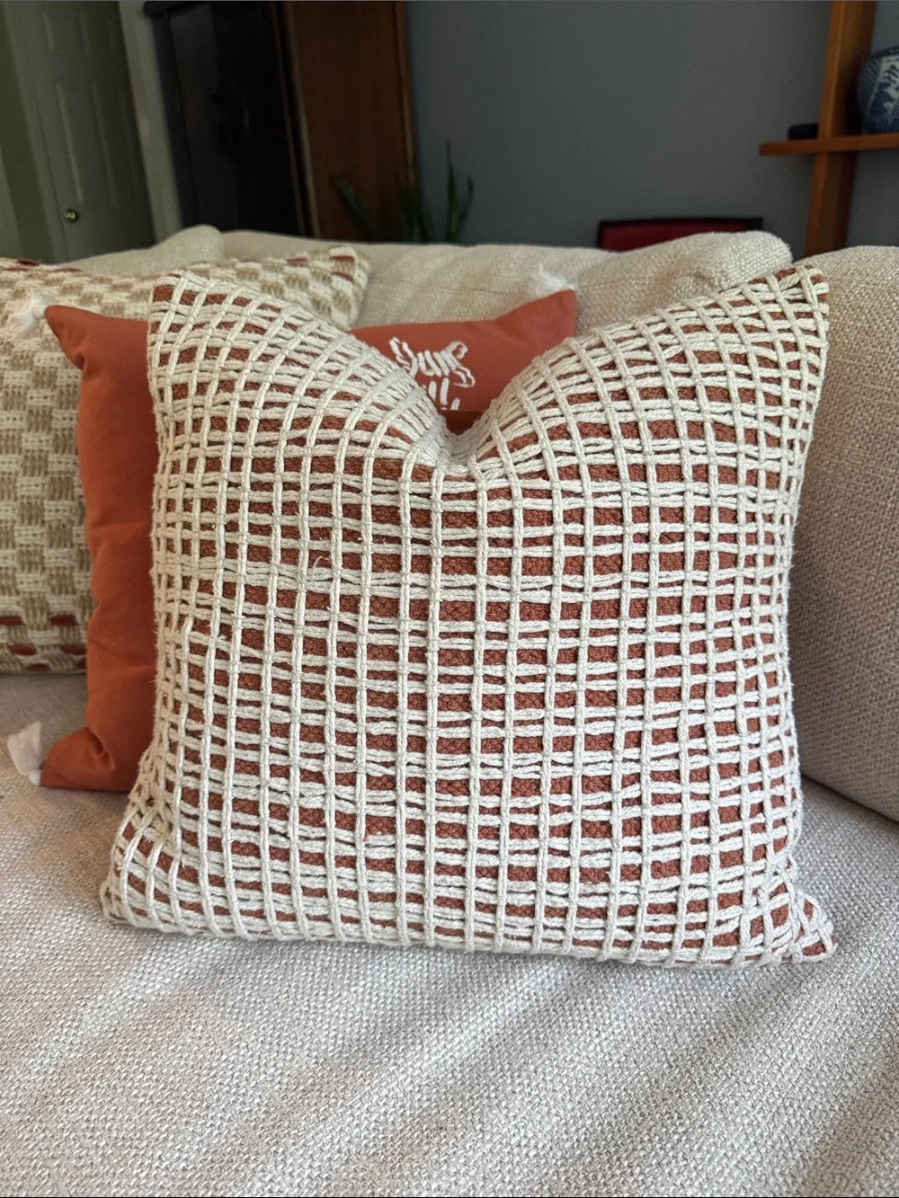 Threshold Solid Terracotta Accent Pillow